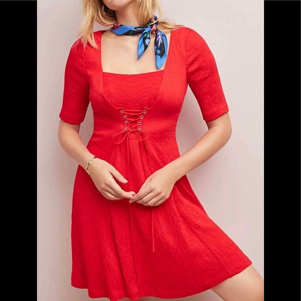 Anthropologie Juliet Corseted Dress SZ 12